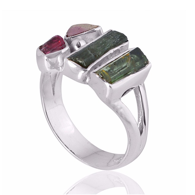 Tourmaline Gemstone 925 Sterling Silver Ring - Image 2