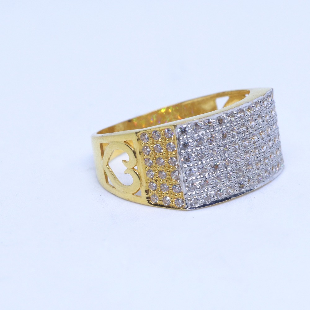 22KT / 916 Gold CZ fancy daily ware ring for men GRG0014