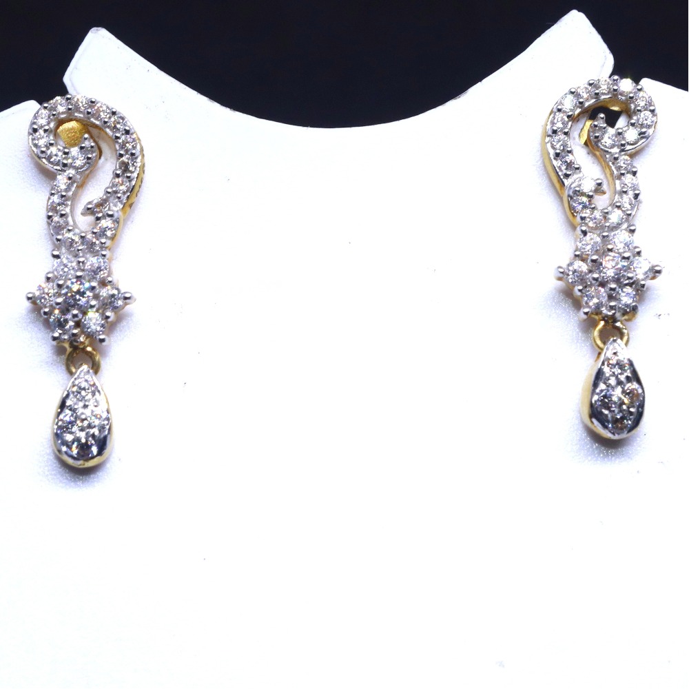 22KT / 916 Gold CZ Diamond Earring For Ladies BTG0059