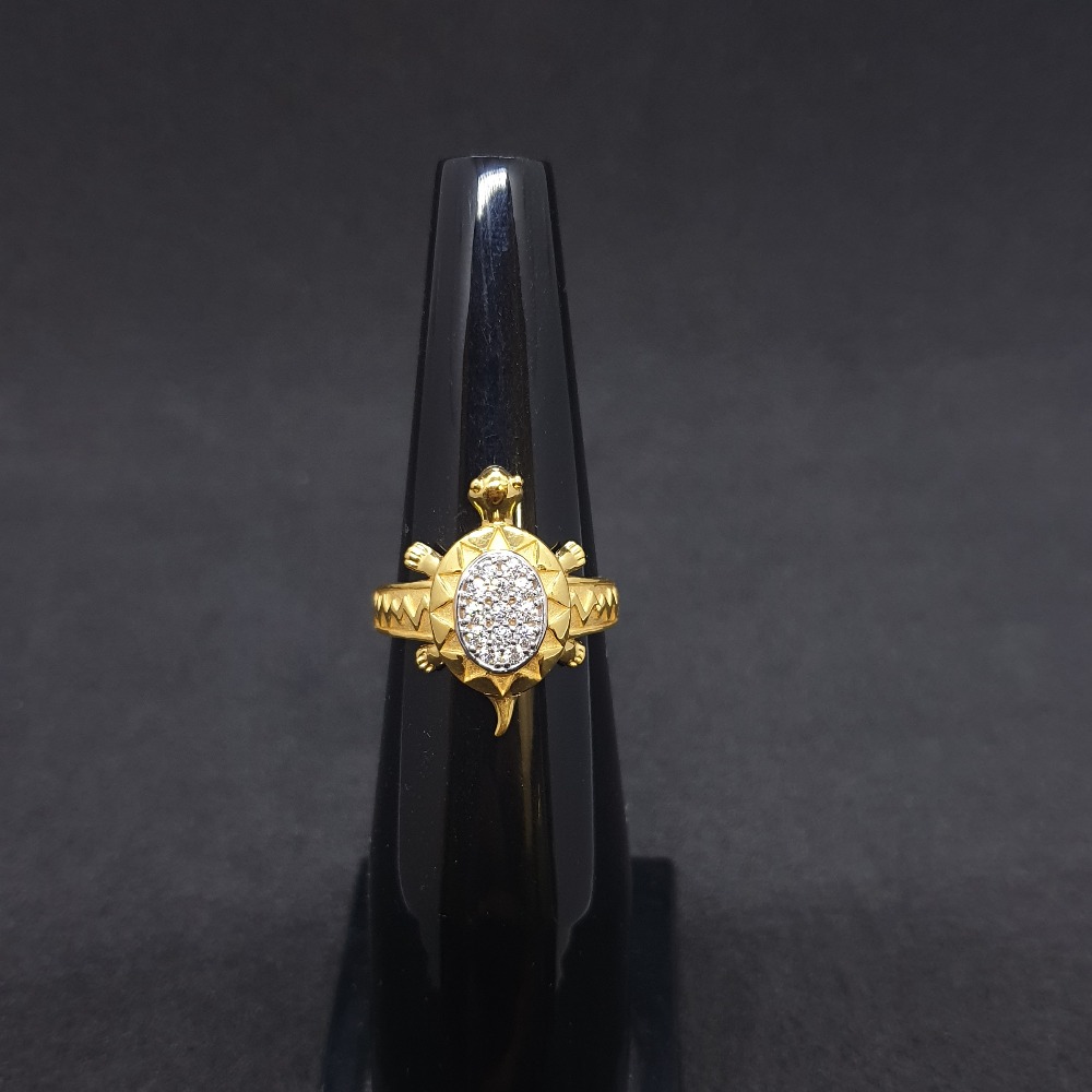 Tortoise gents ring diamond grg-0222