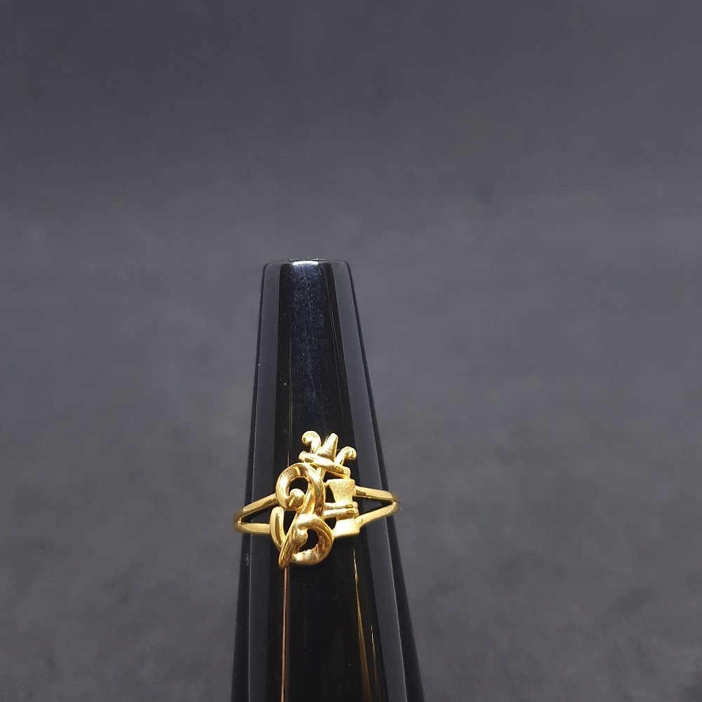 Om Ladies Ring Plain LRG-0039