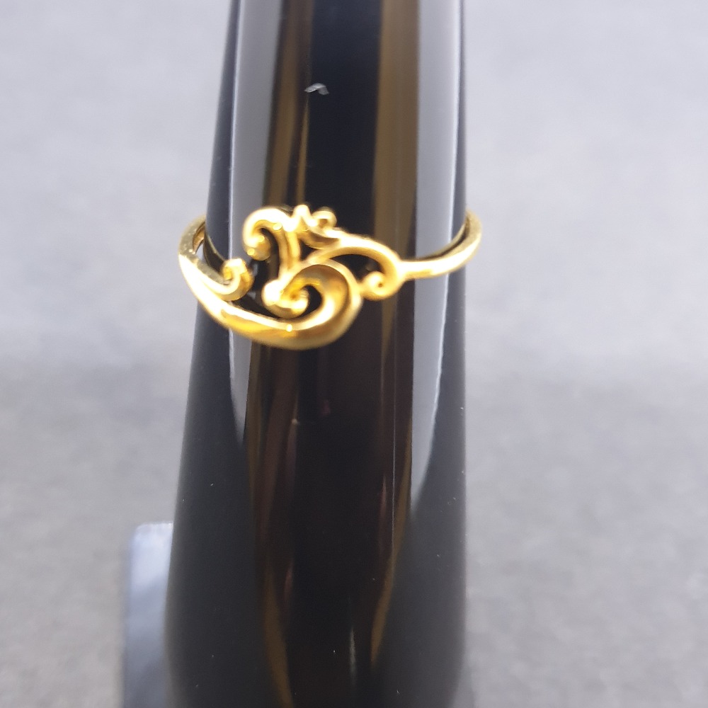 Om Ladies Ring Plain LRG-0042