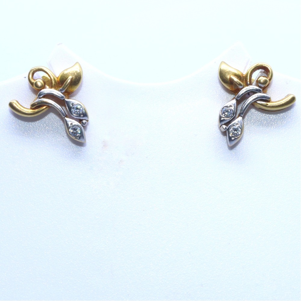 22/20 KT Delicate Flower Shape daily ware Earring for Ladies BTG0015