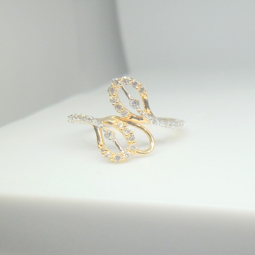 18KT Yellow gold Fancy Special Occasion ring for ladies LRG0567