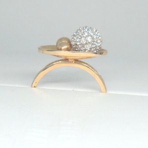18kt Rose Gold Fancy Special occasional Ladies Ring LRG0411