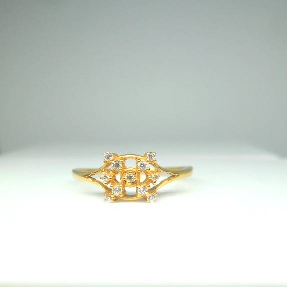 22kt / 916 gold fancy delicate dailyware ring for ladies lrg0090