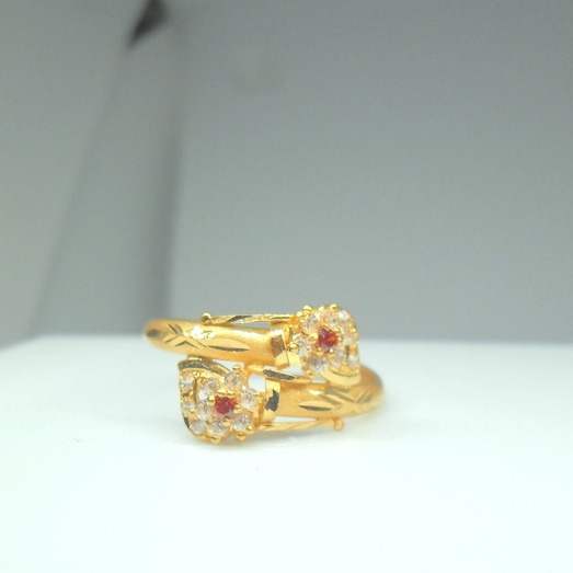 22kt / 916 hand made hollow ring for women lRG0591