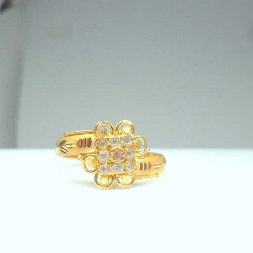 22kt / 916 hand made hollow ring for women lRG0589