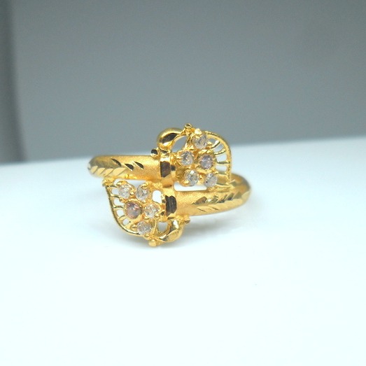 22kt / 916 hand made hollow ring for women lRG0590