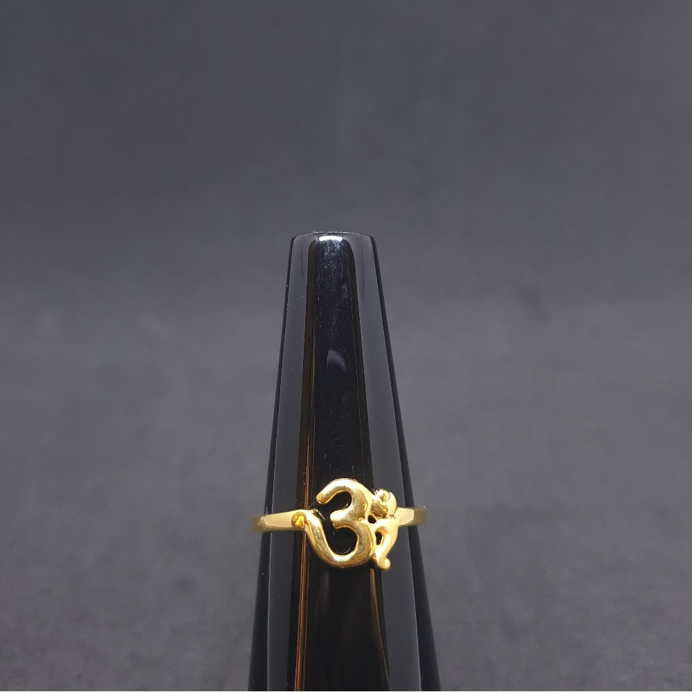 Om ladies ring plain lrg-0483