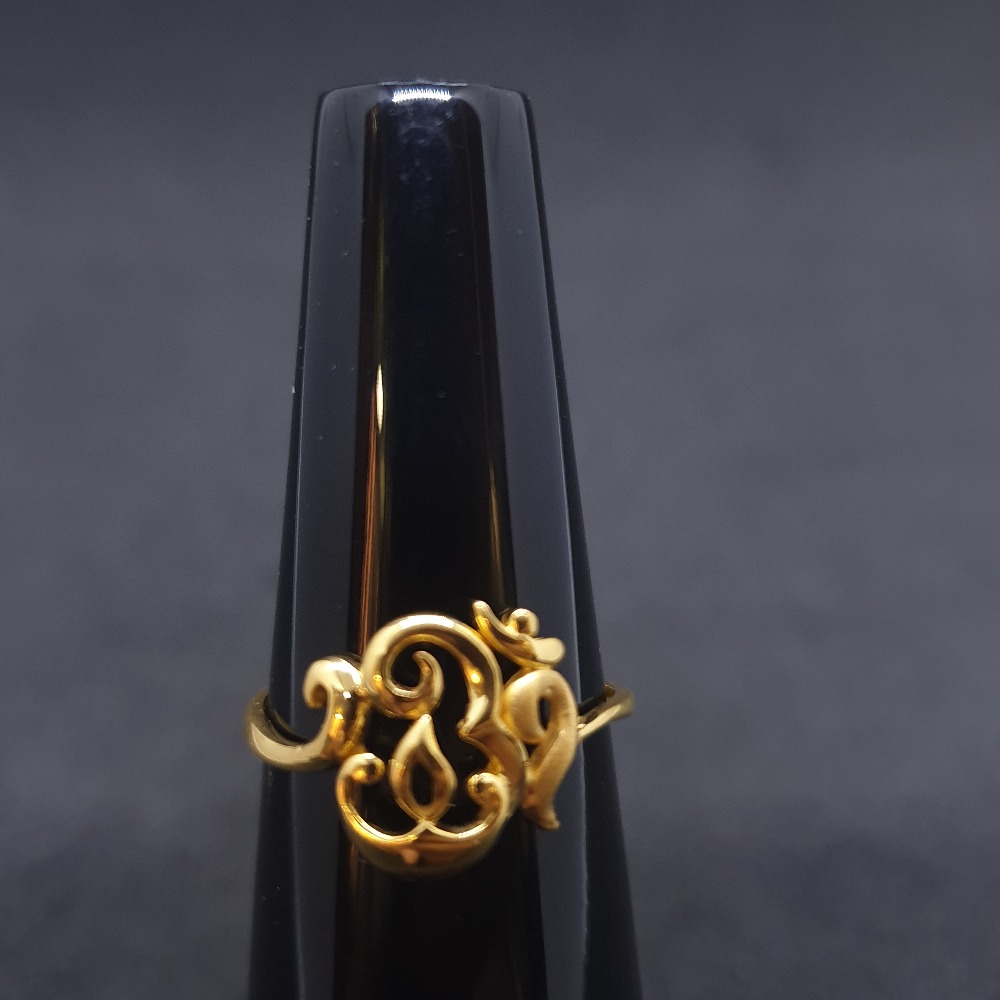 Om Ladies Ring Plain LRG-0437