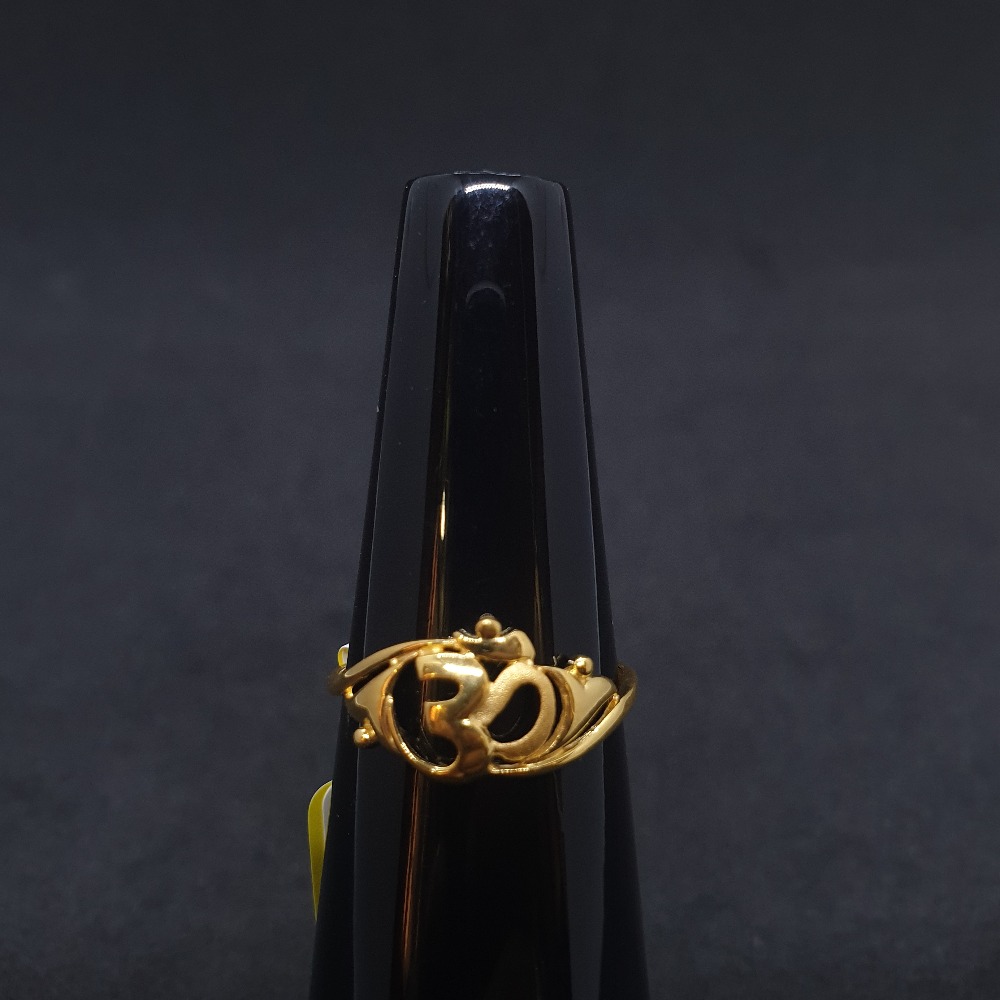 Om Ladies Ring Plain LRG-0435