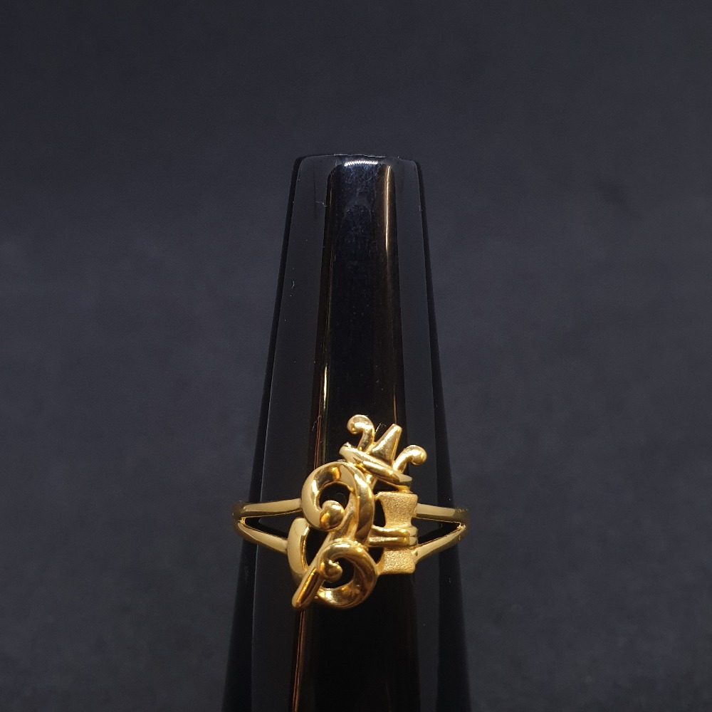 Om Ladies Ring Plain LRG-0421