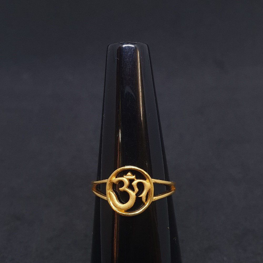 Om Ladies Ring Plain LRG-0412