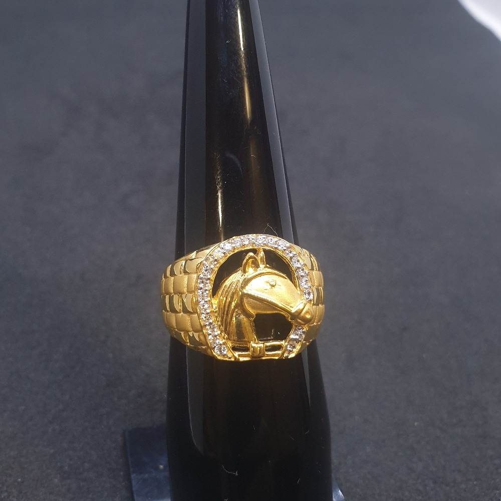 Horse Gents Ring Plain GRG-0118