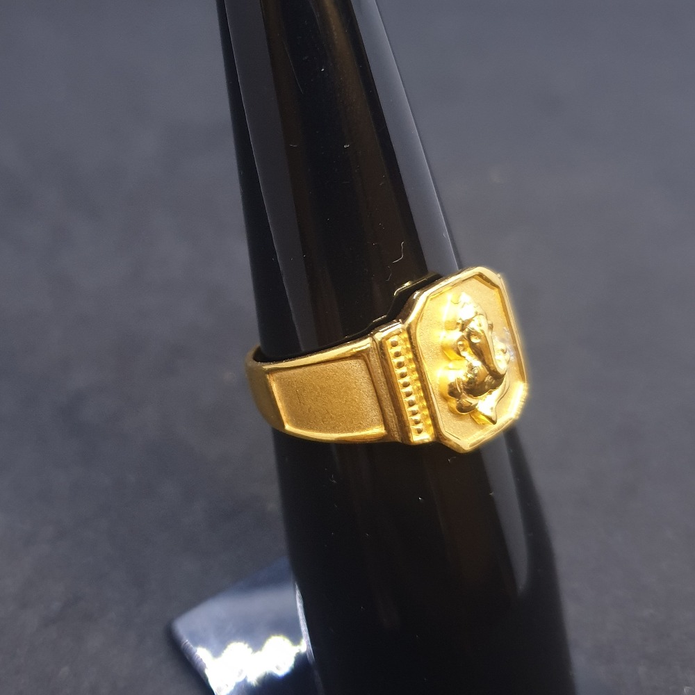 Ganpati Gents Ring Plain GRG-0001 - Image 2