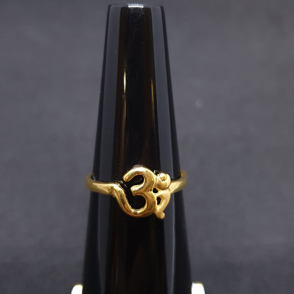 Om Ladies Ring Plain LRG-0254