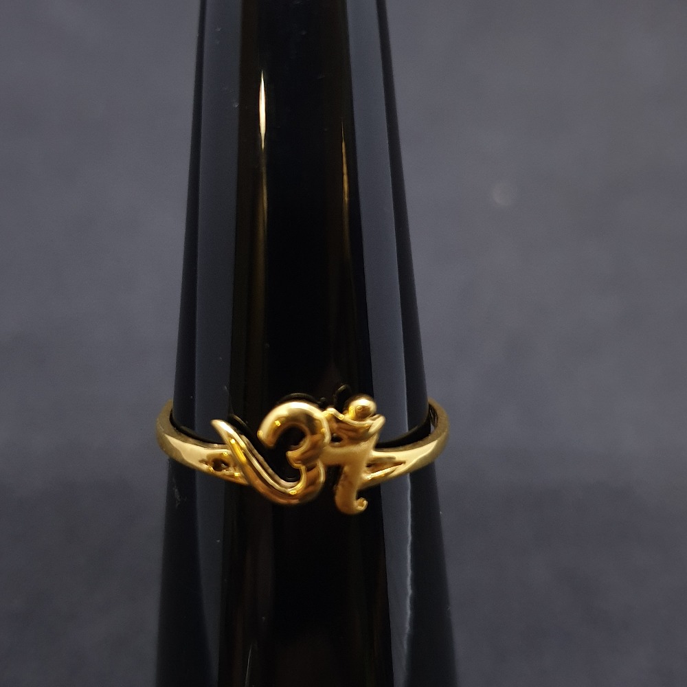 Om Ladies Ring Plain LRG-0330