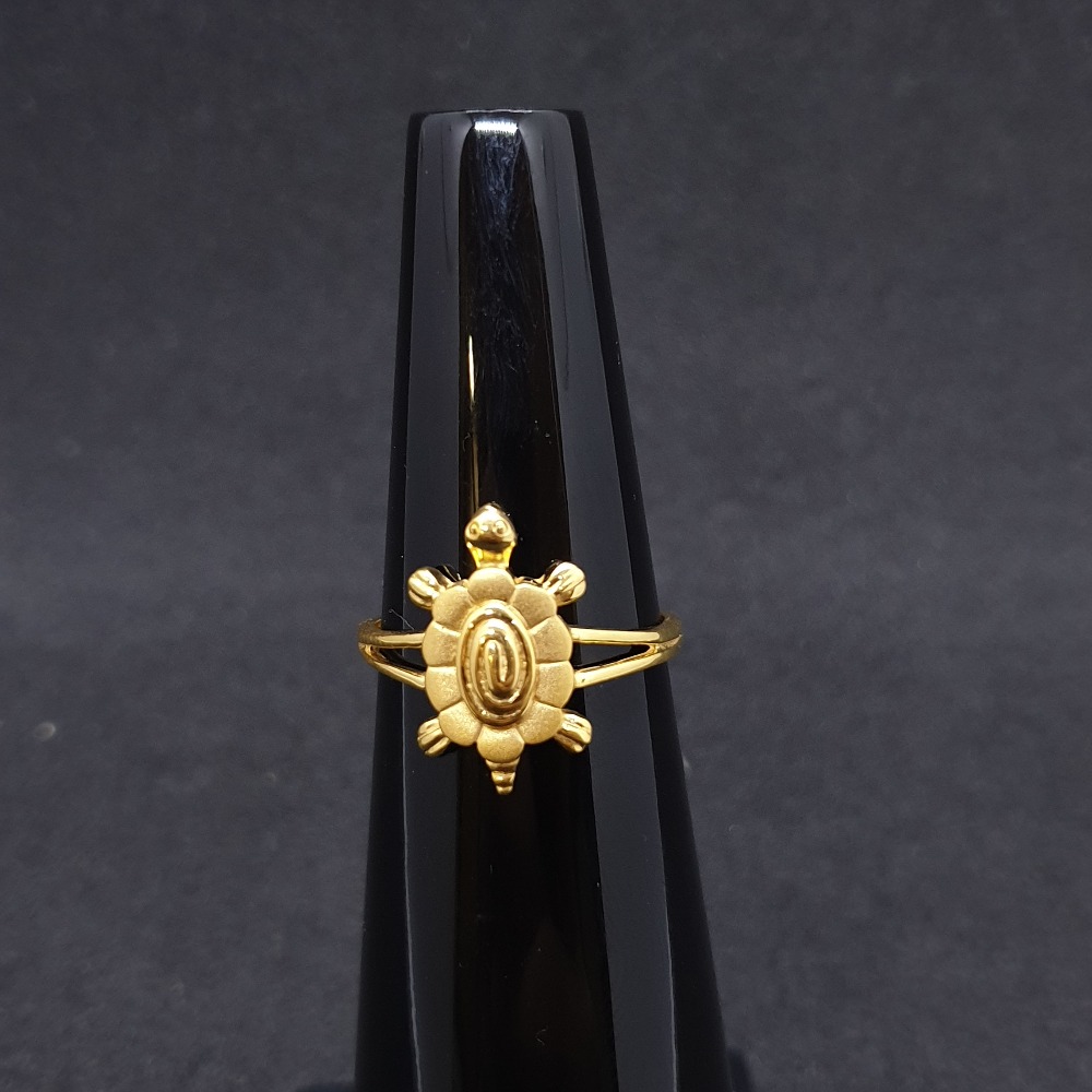 Tortoise Ladies Ring Plain LRG-0324