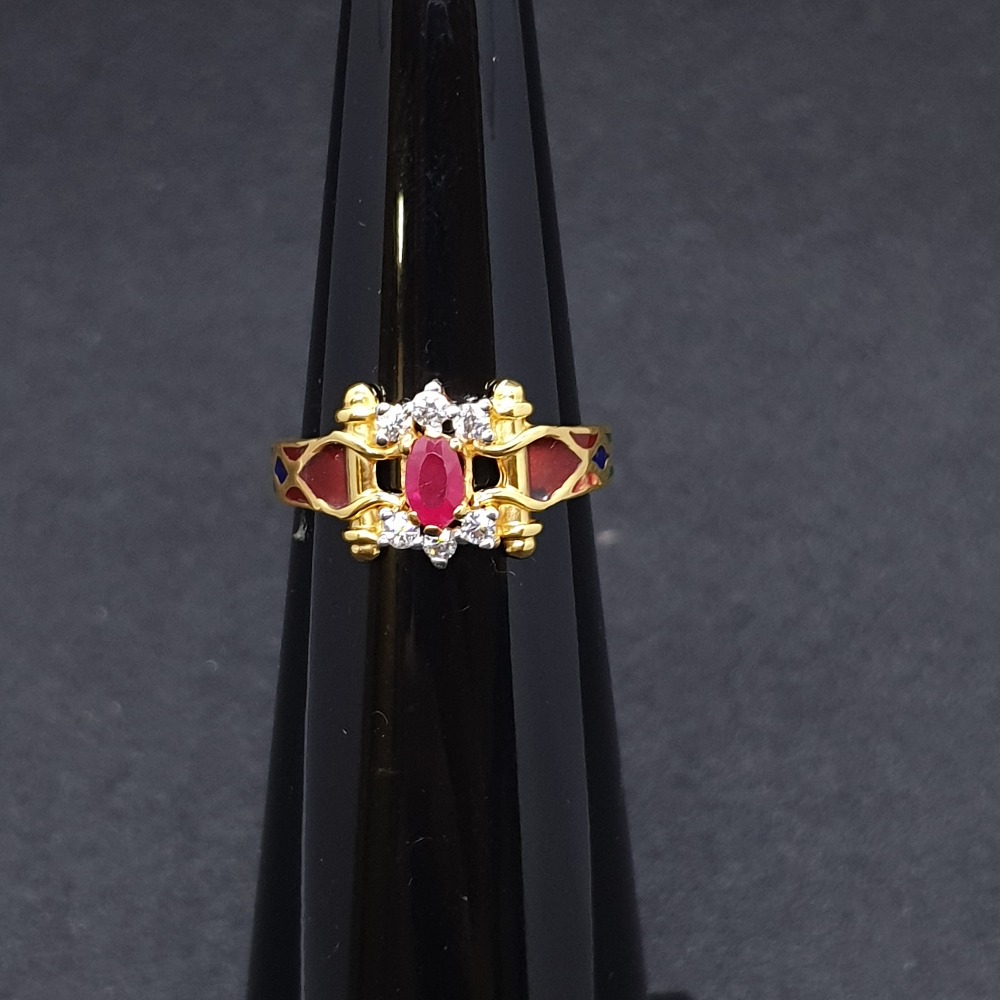 Meena Ladies Ring Plain LRG-0317