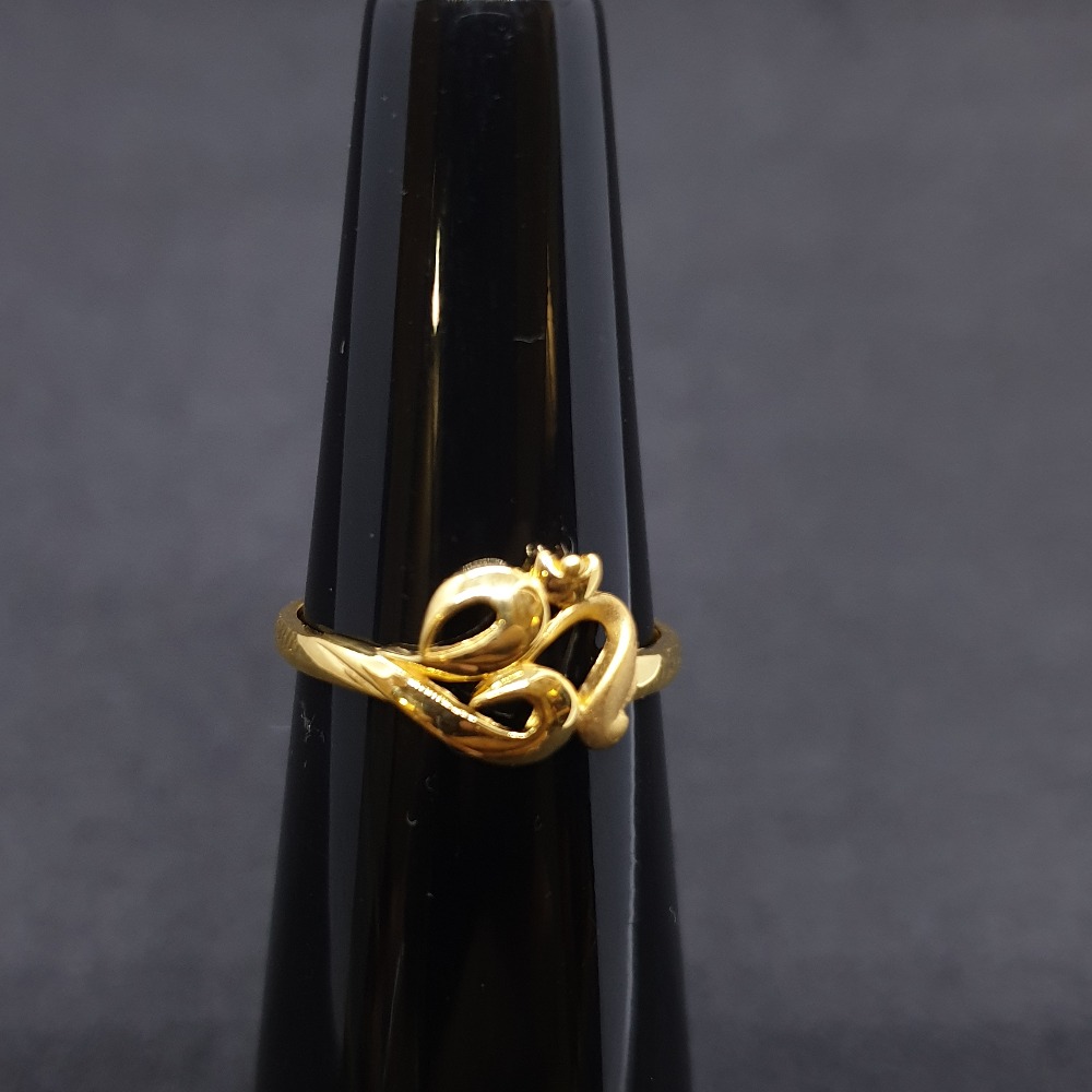 Om Ladies Ring Plain LRG-0316