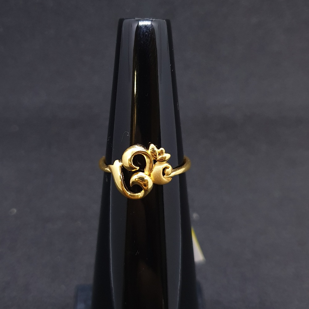 Om Ladies Ring Plain LRG-0313