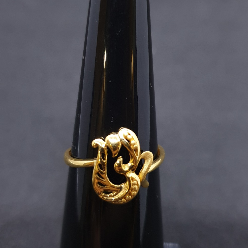 Om Ladies Ring Plain LRG-0310