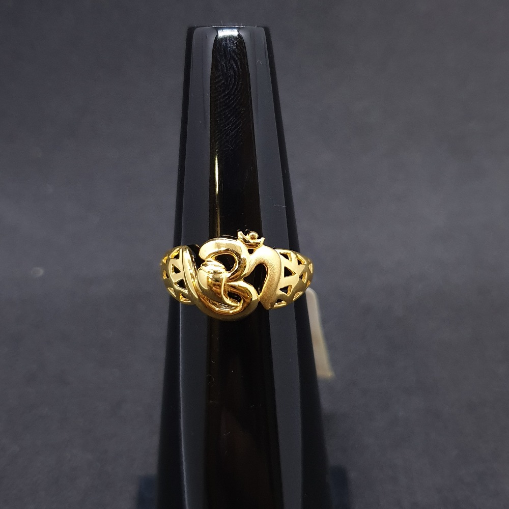 Om ladies ring plain lrg-0301