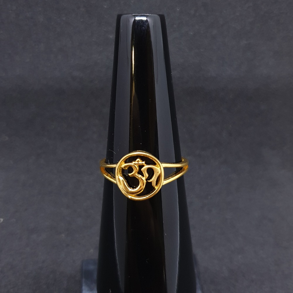 Om ladies ring plain lrg-0298