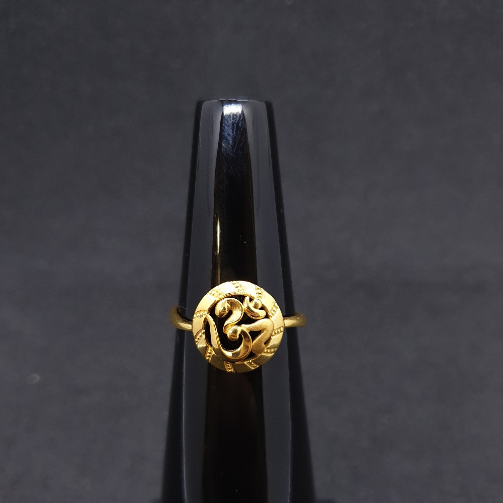 Om ladies ring plain lrg-0275