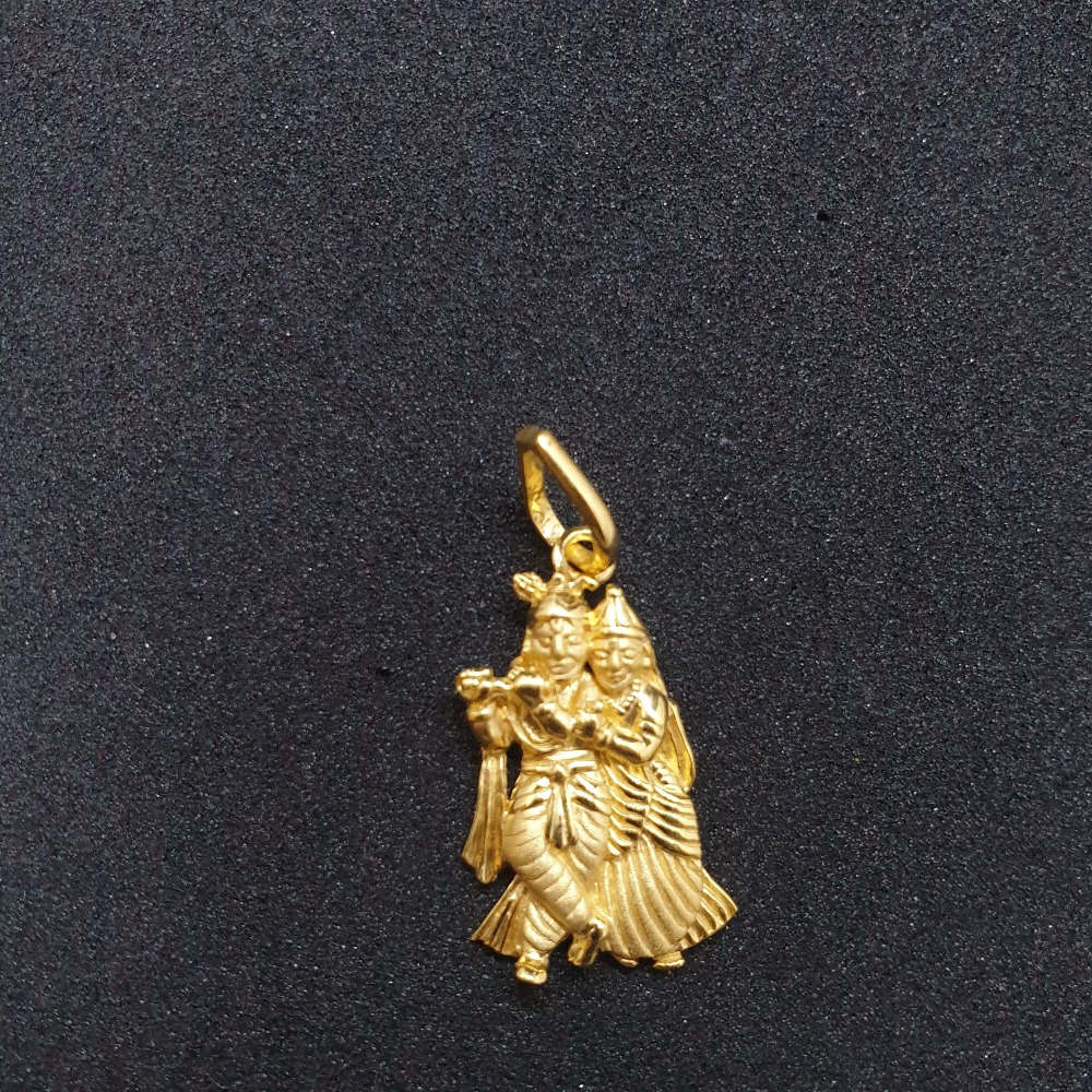 Radhe Krishna Pendant PNG-0164
