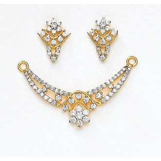 916 Gold Pendant Set TM-257