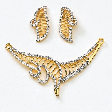 916 Gold Mangalsutra Pendant Set TM-254