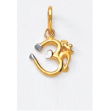 22Kt Gold Aum Design Pendant PN-1020