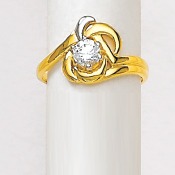 22Kt Gold Diamond ring For Women LRD-3259