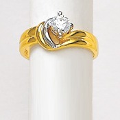 916 Gold Diamond Ladies Ring LRD-3258