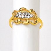 916 Gold Diamond Ladies ring LRD-3256