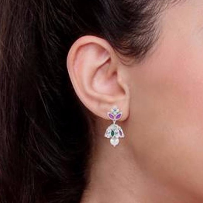 925 Silver Jhumka Style Ladies Earring