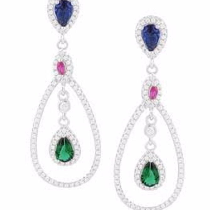 925 Sterling Silver ladies Earrings - Image 2