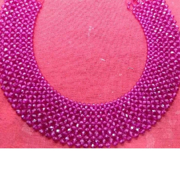 916 Flower Design Real Bead Pearl Necklace