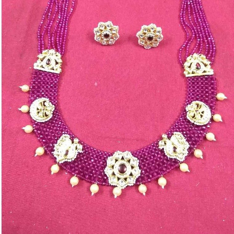 Attractive Pink Pearl Necklace Set