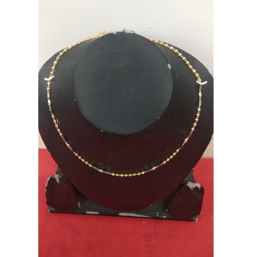 916 Stylish Gold Mala For Ladies