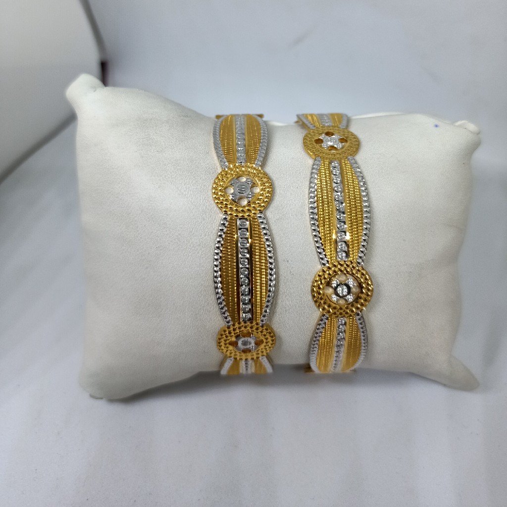 916 cnc bangles kada Rodhium