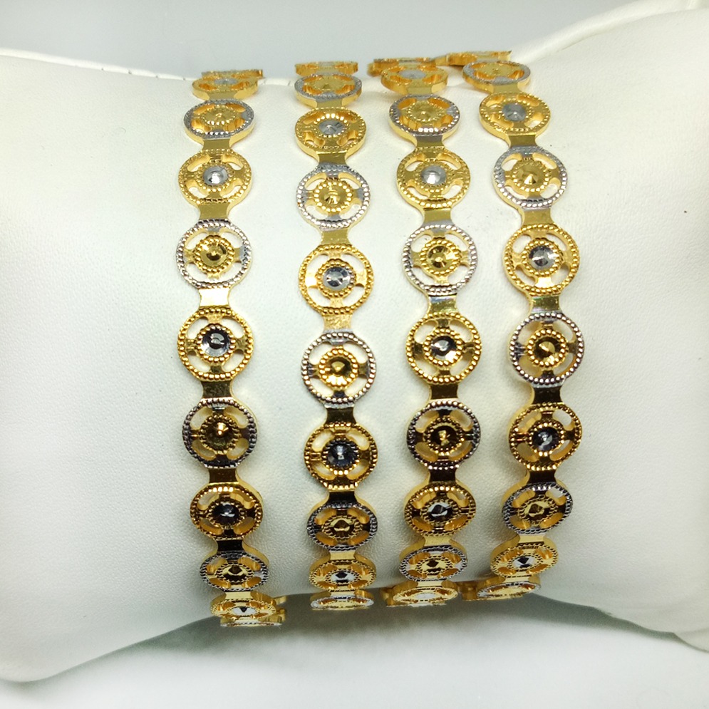 916 Gold Classic Machine Cut Bangles KB-B023