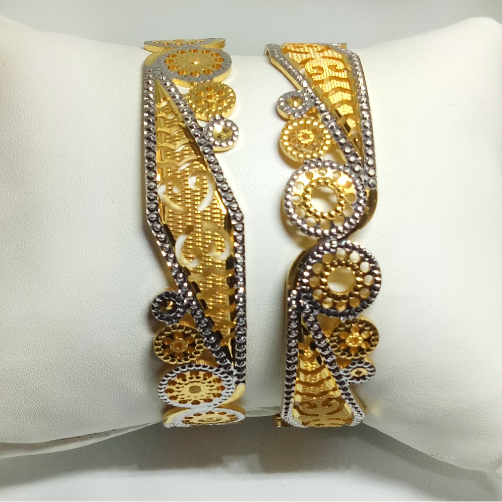 916 gold fancy machine cut bangles kb-b014