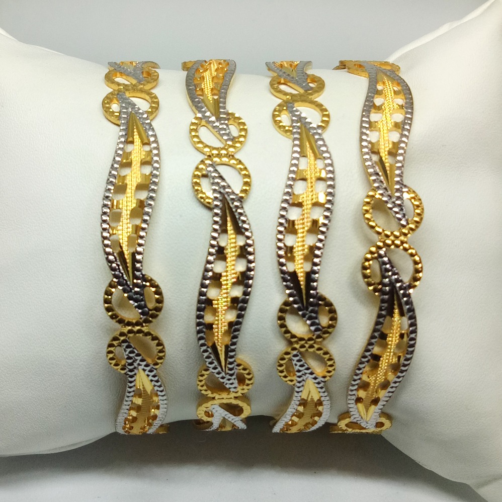 22KT Gold CNC Machine Cut Bangles KB-B013
