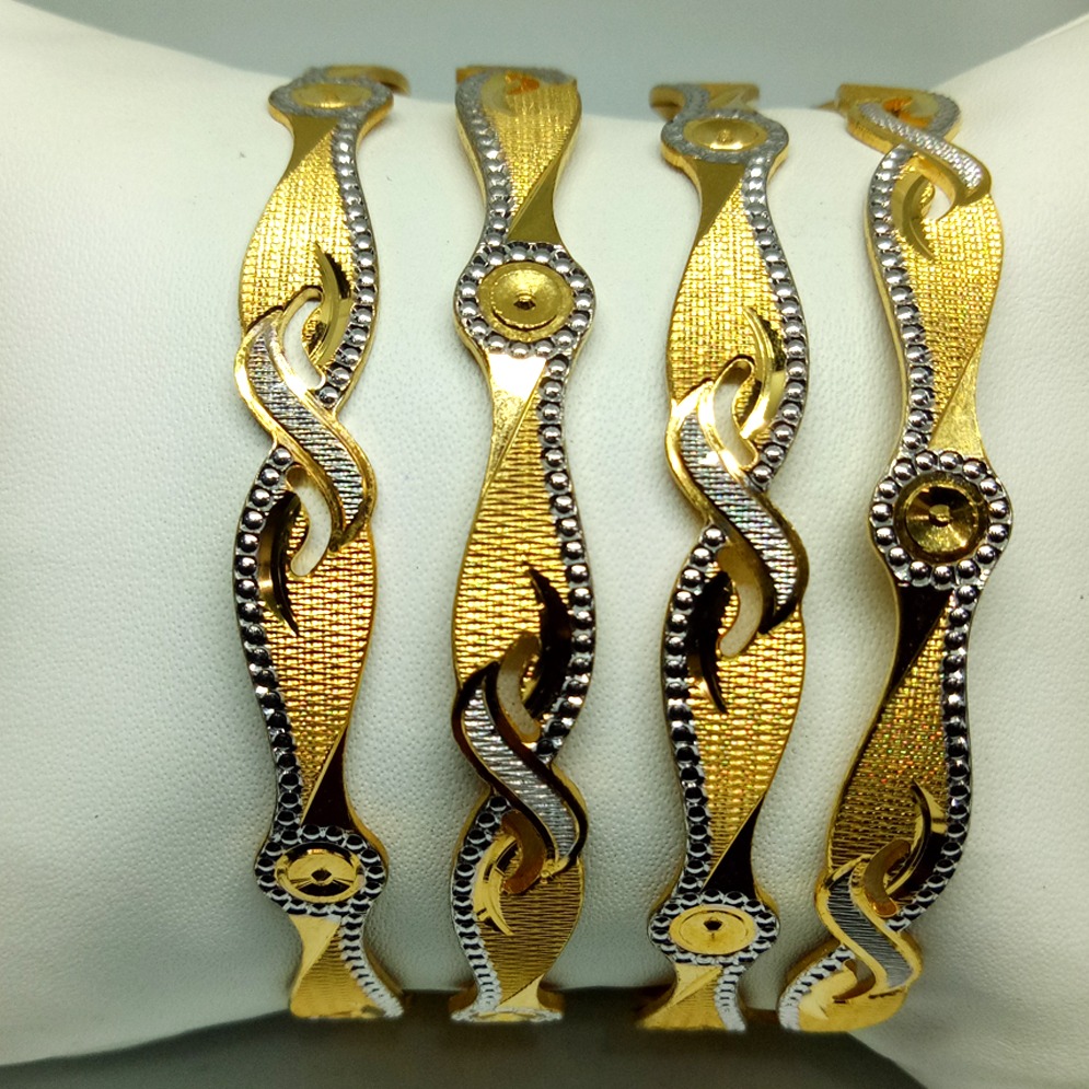 916 Gold Classic Machine Cut Bangles KB-B011