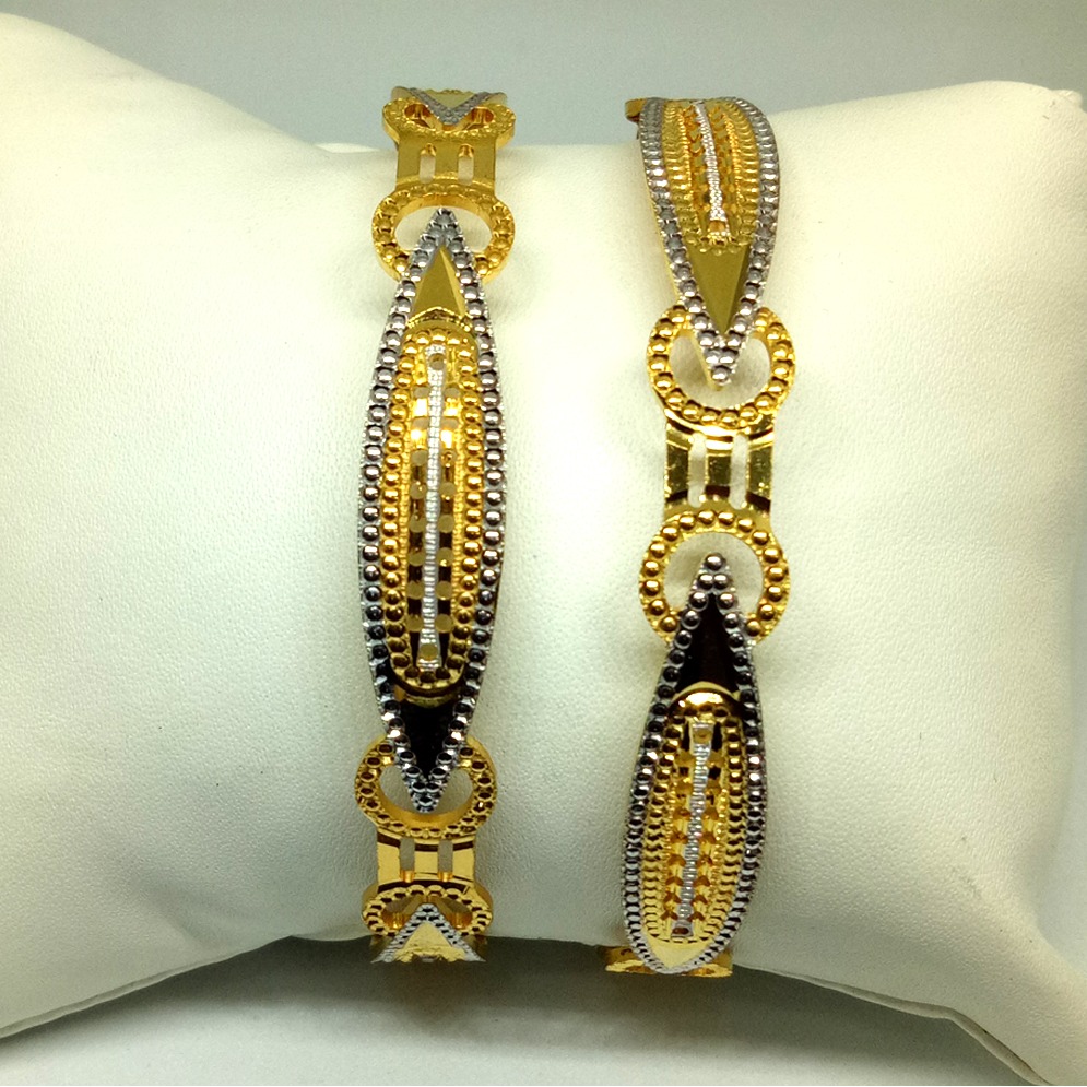 916 Gold Fancy Machine Cut Bangles KB-B002