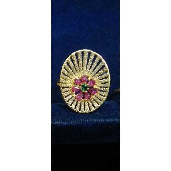 22KT Yellow Gold Designer Indian Ring