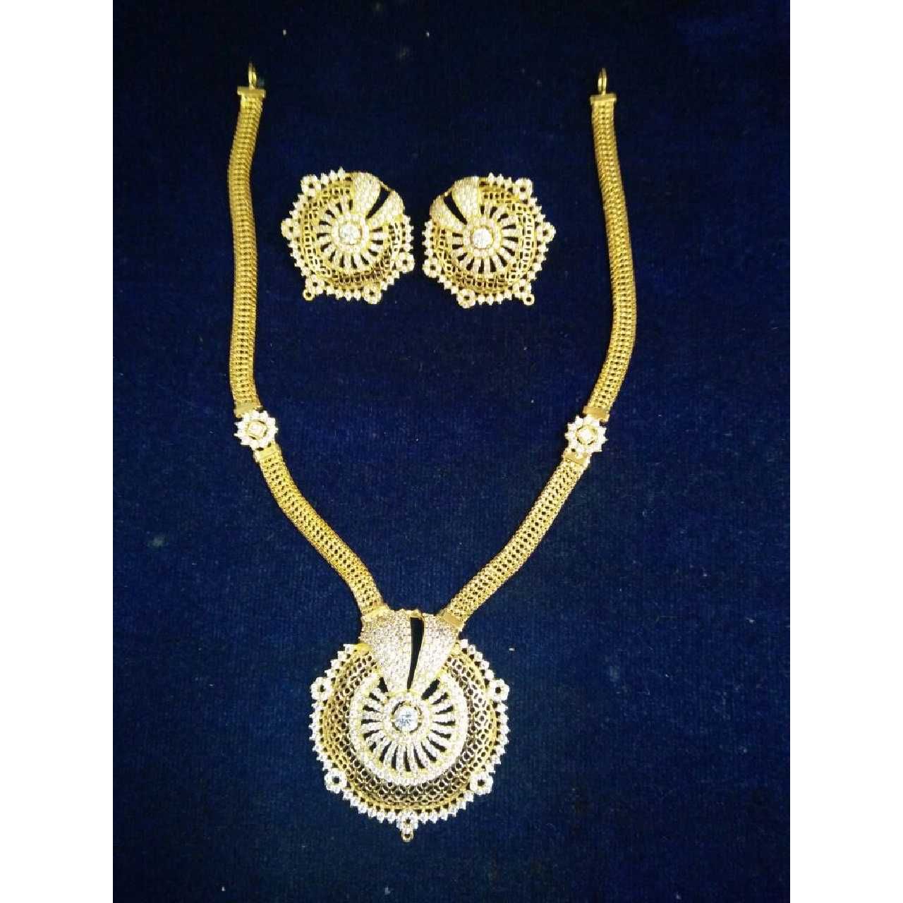 22KT Yellow Gold Ladies Fancy Necklace Set